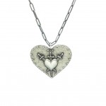 Bloody Heart Necklace - Sterling Silver 925